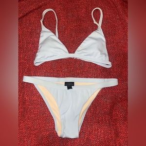 La hearts baby blue swim suit